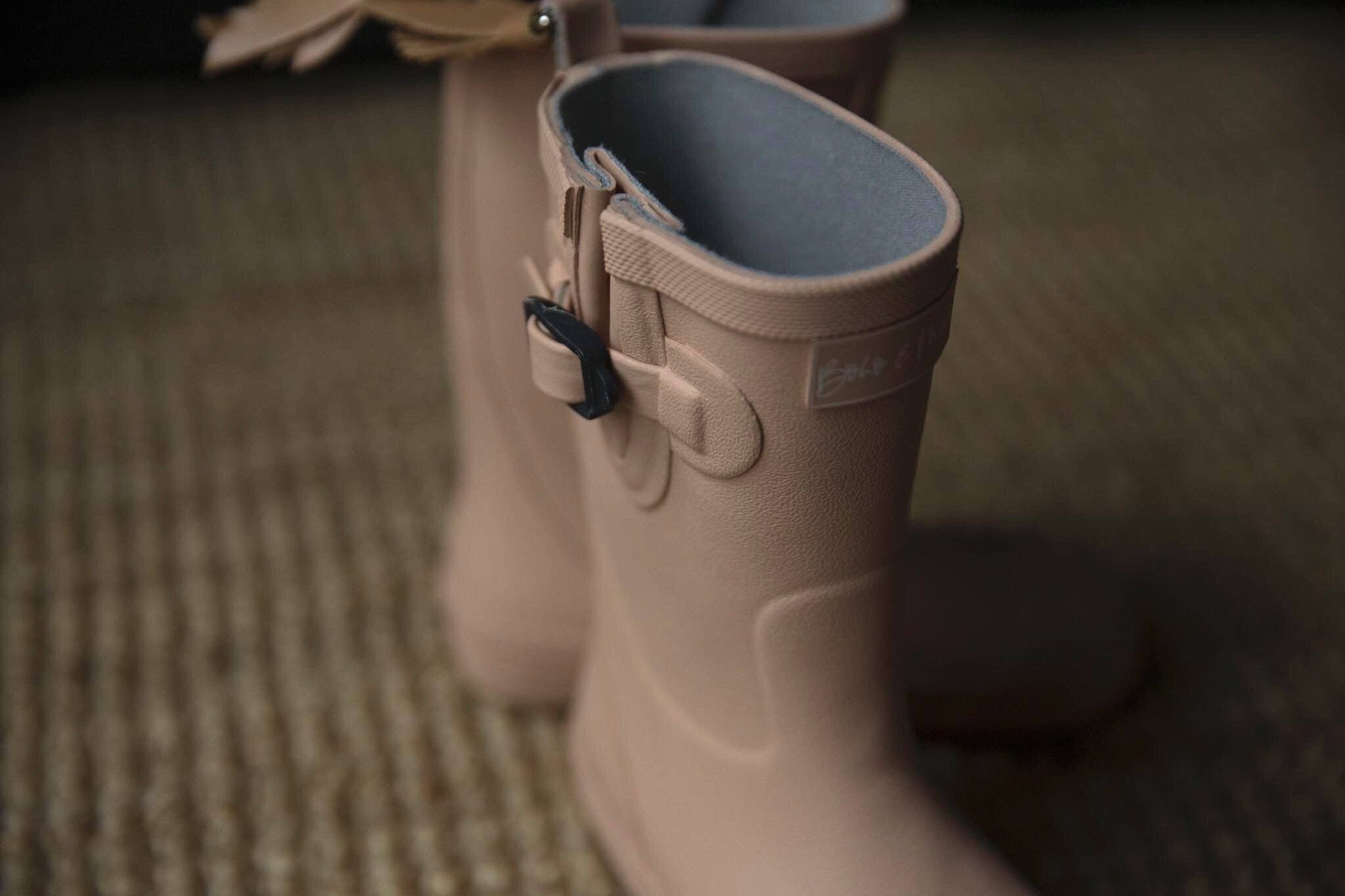 Nudie Dusty Pink Kids Gumboots