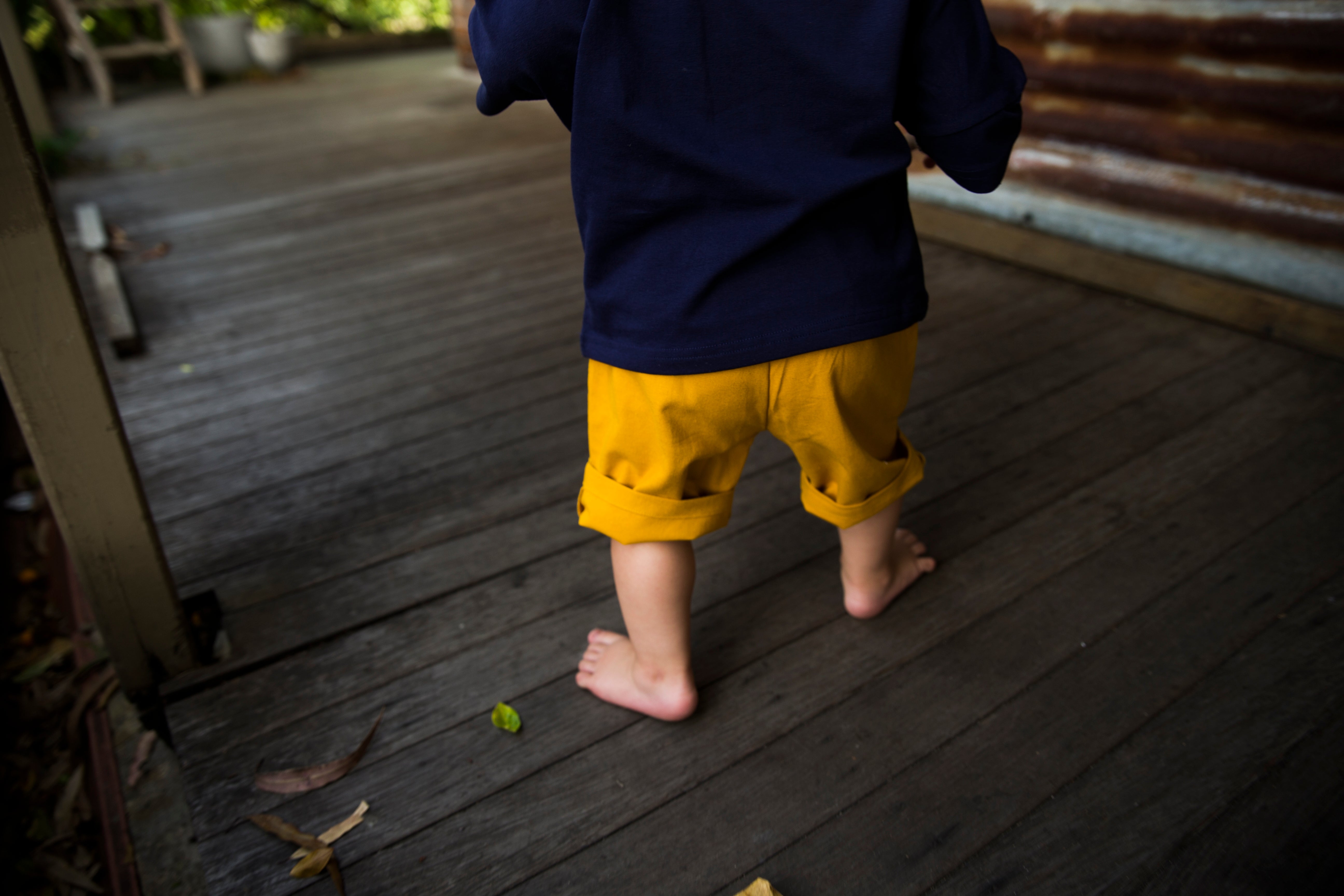 Navy Blue Cotton Slouch T-SHIRT with pocket...