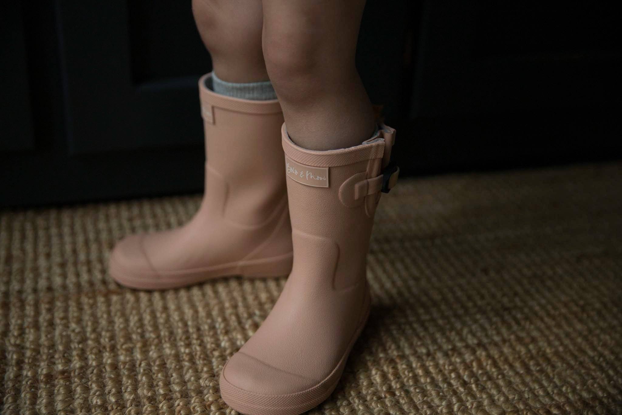 Nudie Dusty Pink Kids Gumboots