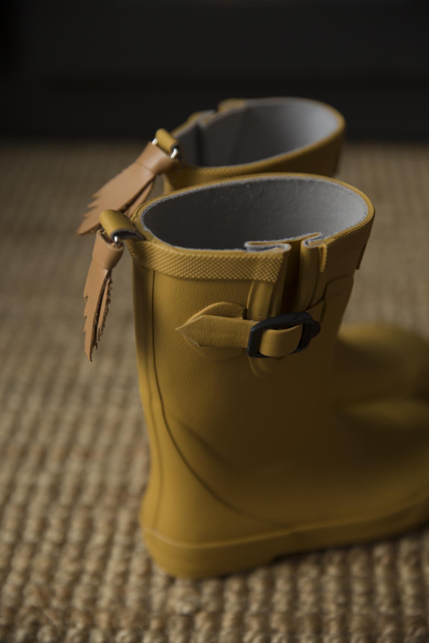 Tangy Mustard Kids Gumboots